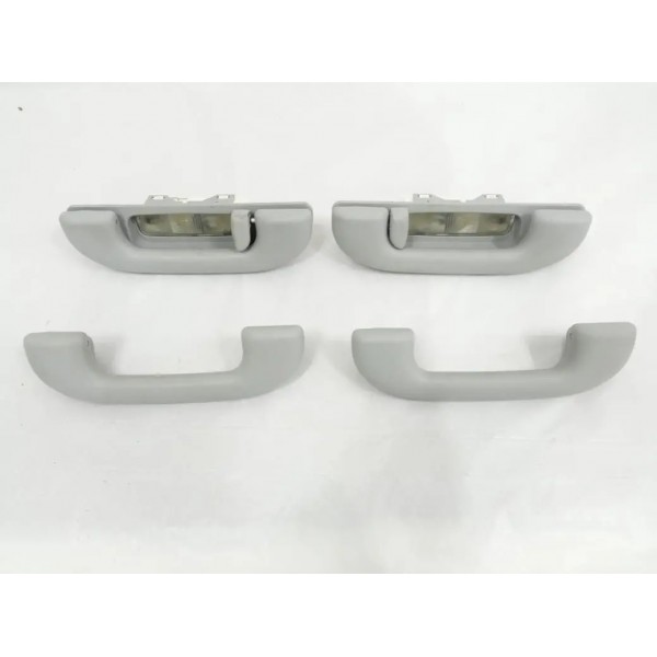 Jogo Alça Puxador Teto Jeep Compass Flex 2019 Branco