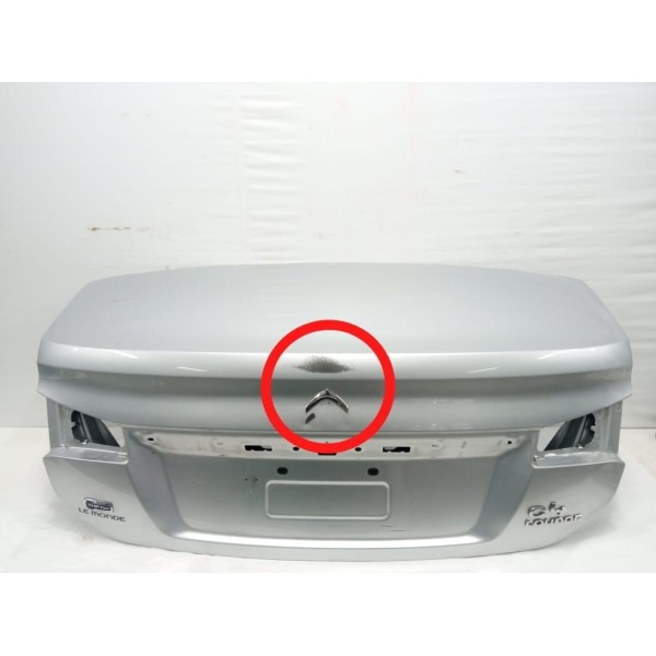 Tampa Traseira Lata Citroen C4 Lounge 2017 Cinza