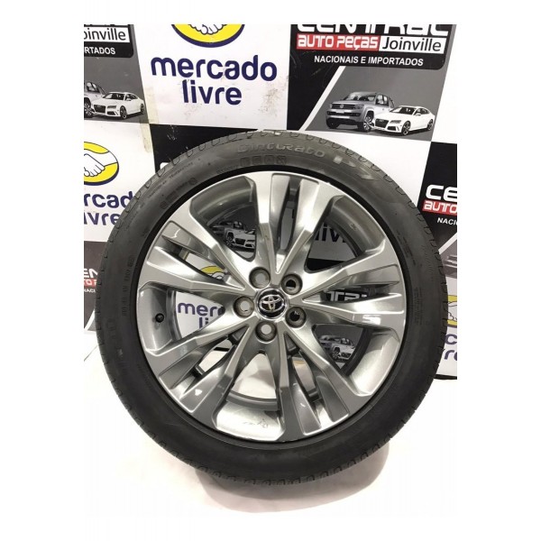 Roda C/ Pneu 215/50 R17 Toyota Corolla 2018 2019 Unidade N3 Prateado