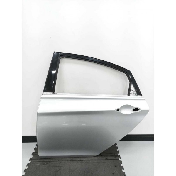 Porta Lata Traseira Esquerda Hyundai Sonata 2011  Traseira Esquerda Prateado