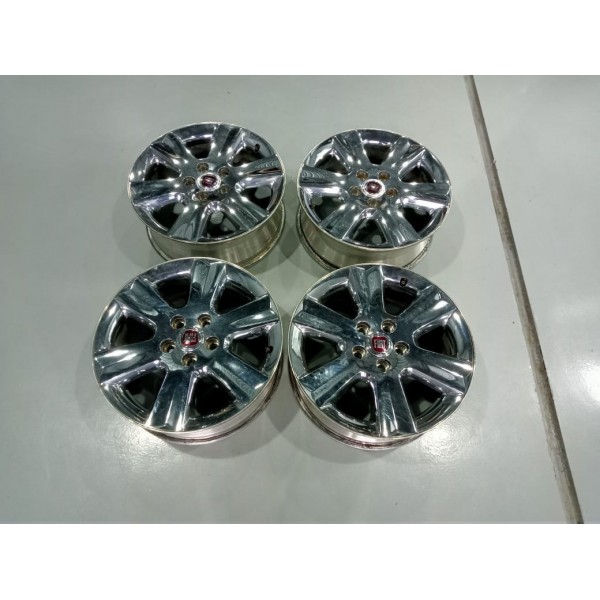 Jogo Aro Roda 19 Fiat Freemont 2.4 2013 Prateado