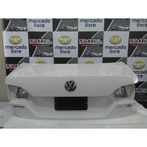 Tampa Traseira Lata Vw Jetta 2014 Original Branco
