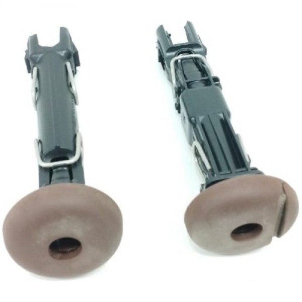 Par Trava Encosto Cabeça Banco Traseiro Audi Q7 2018 Marrom-escuro