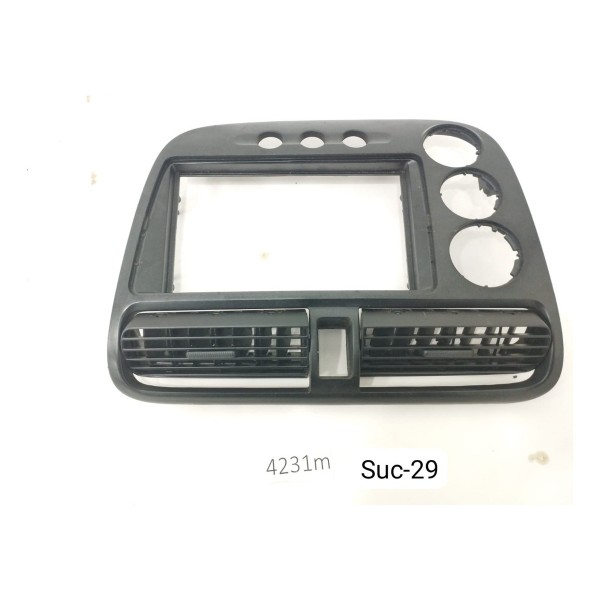 Acabamento Painel Difusor Ar Central Honda Civic Lx 1.7 2004 Preto