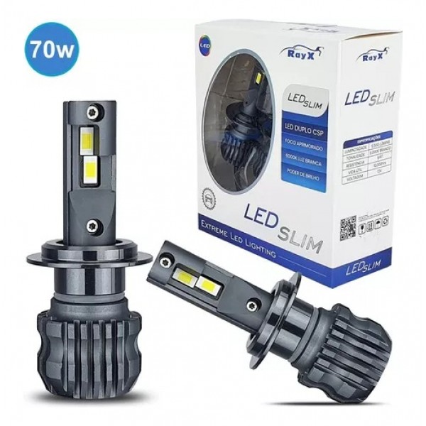 Ultra Led Slim H1 H3 H7 H11 Hb3 Hb4 6k 11000lm 70w