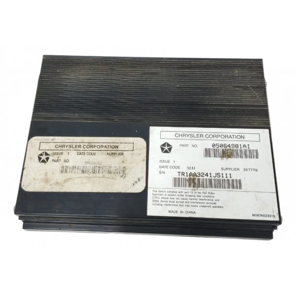 Módulo Amplificador Som Dodge Journey 3.6 2012  Preto