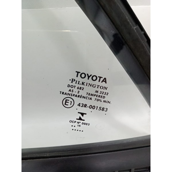 Vidro Fixo Traseiro Esquerdo Toyota Corolla Gli 1.8  2017