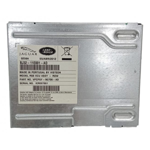 Modulo Tv  Range Rover Sport 5.0 2012 Bj32-11e001-ad Prata