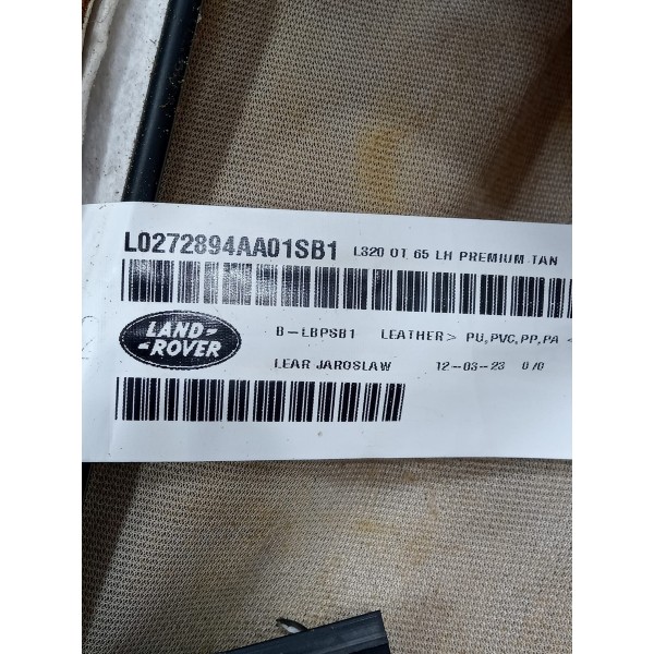 Capa Encosto Banco Traseiro Esquerdo Rover Sport 5.0 2012