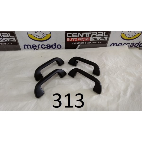 Conjunto Alça Pega Mão Honda Civic 2018 Turbo Preto