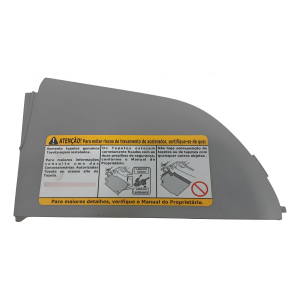 Acabamento Painel Esquerdo Toyota Corolla 2012 5531802100 Preto Listras