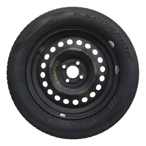 Estepe Roda Ferro Aro 16 Pneu 205/60r16 92h Kicks 2022 N1 Preto Estepe Roda Ferro Aro 16 Pneu 205/60r16 92h Kicks 2022 N1 Preto