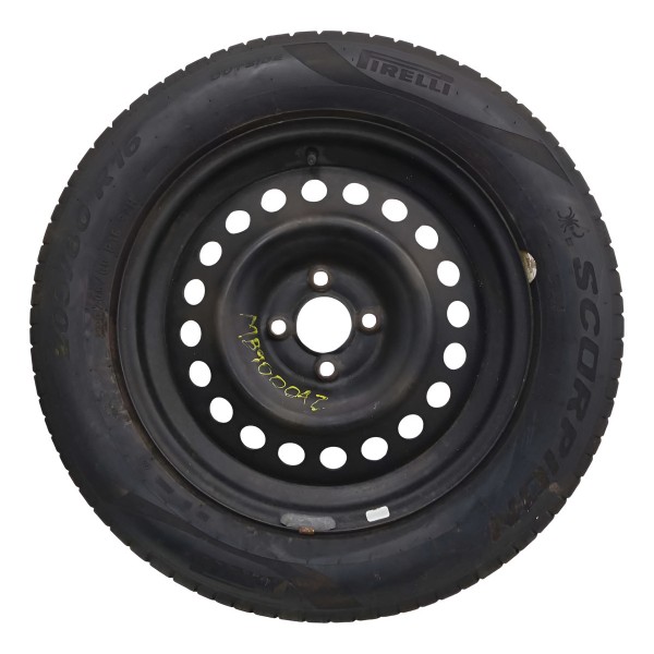 Estepe Roda Ferro Aro 16 Pneu 205/60r16 92h Kicks 2022 N4 Preto