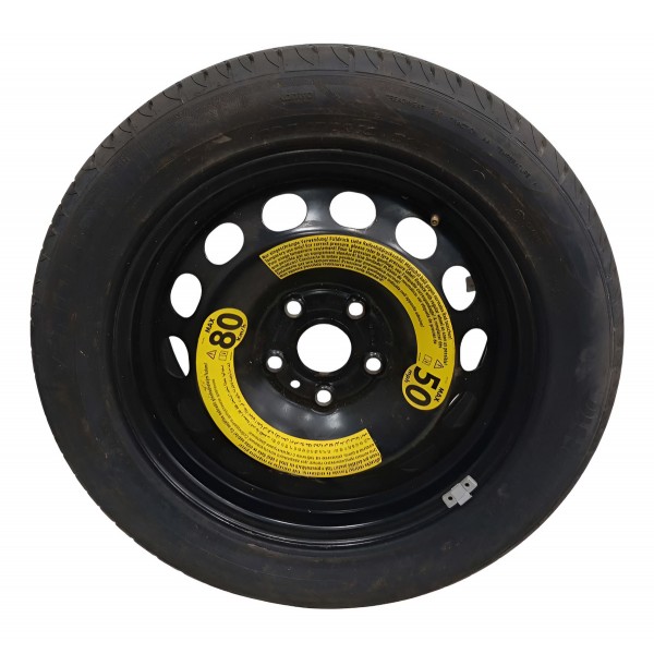 Estepe Roda Ferro Aro 16 Pneu 205/55r16 91v Vw Jetta 2014 Preto
