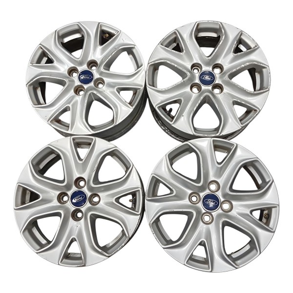 Jogo Roda Aro Liga Leve R16 Ford Ecosport 2017 Prateado