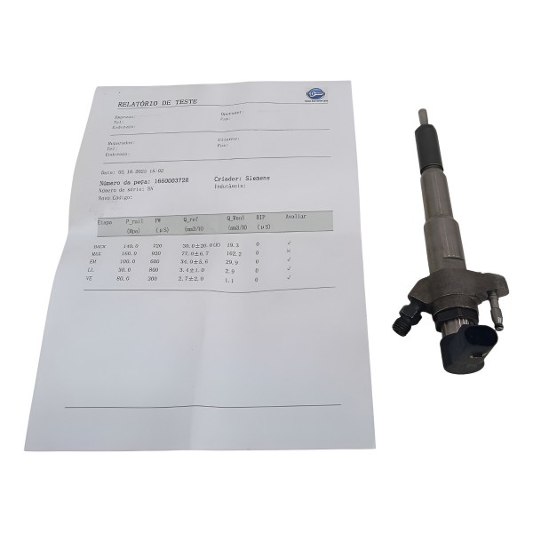 Bico Injetor Testado Nissan Frontier 2022 N3