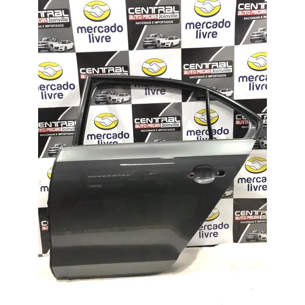 Porta Traseira Esquerda Jetta Tsi 2011 2012 2013 2014 2015 Cinza-escuro