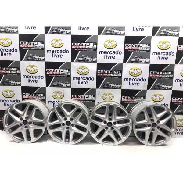 Jogo Roda Aro Liga Leve R17 Ford Fusion Sel 2013 2014 2015 Prata