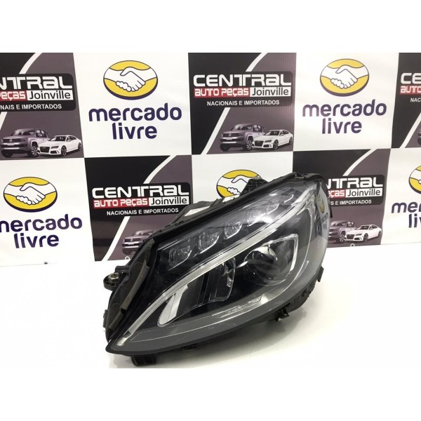Farol Esquerdo Xenon Completo Mercedes C180 2015 2016 Tirado Esquerdo
