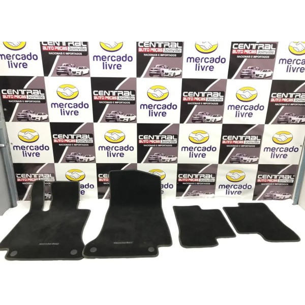 Jogo Tapete Carpete Mercedes C180 2015 2016 2017 Original Preto
