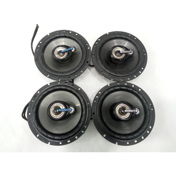 Jogo Alto Falante 6x6  Bravox Preto