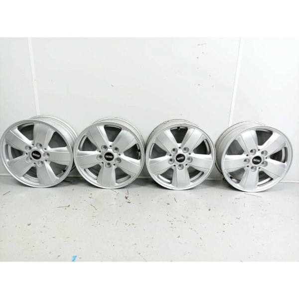 Jogo Roda Aro 15 Mini Cooper  Prateado